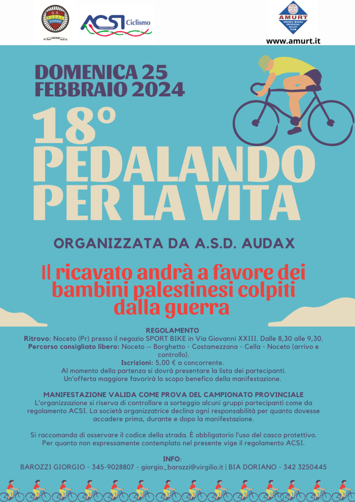 Pedalando per la vita_amurt