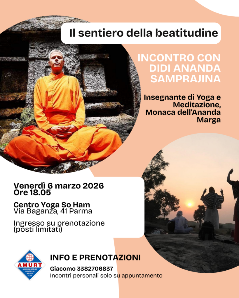 Il sentiero della beatitudine con Didi Ananda Samprajina | 6 marzo ore 18.05 a Parma Il sentiero della beatitudine con Didi Ananda Samprajina | 6 marzo ore 18.05 a Parma