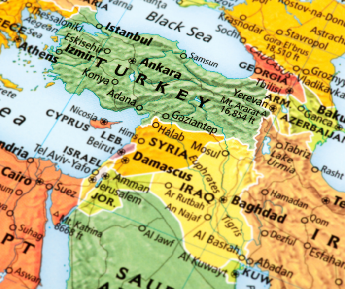 turchia e siria mappa