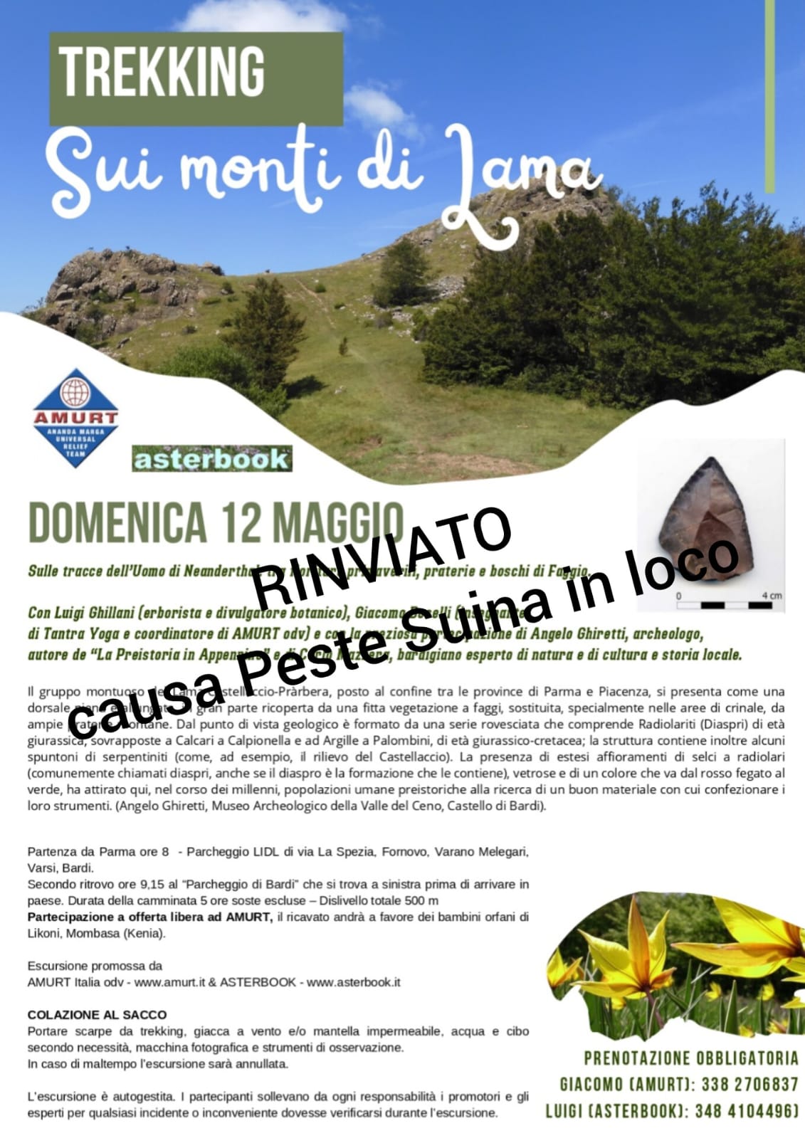 Trekking annullato